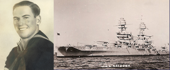 John Lipple, Ashville, PA, served on USS Arizona, Pearl Harbor